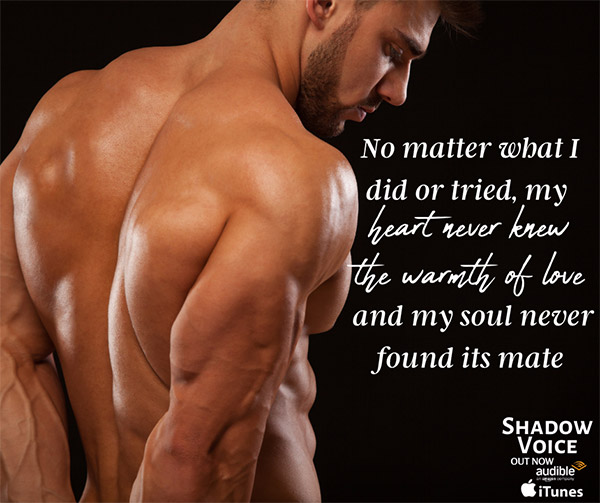 Shadow Voice by Mary Rundle - audiobook out now through Audible and iTunes. "No matter what I did or tried, my heart never knew the warmth of love and my soul never found its mate.